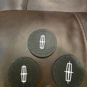 Sleek Black Car Coasters